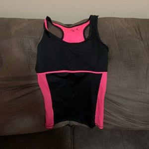 Pink & Black Athletic Top